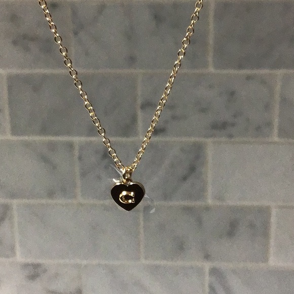 COACH Necklace with Heart-Shaped Pendant - Picture 2 of 5